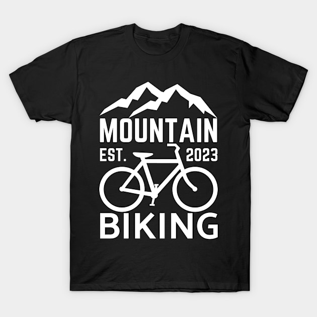 Mountain biking T-Shirt by Cute Tees Kawaii